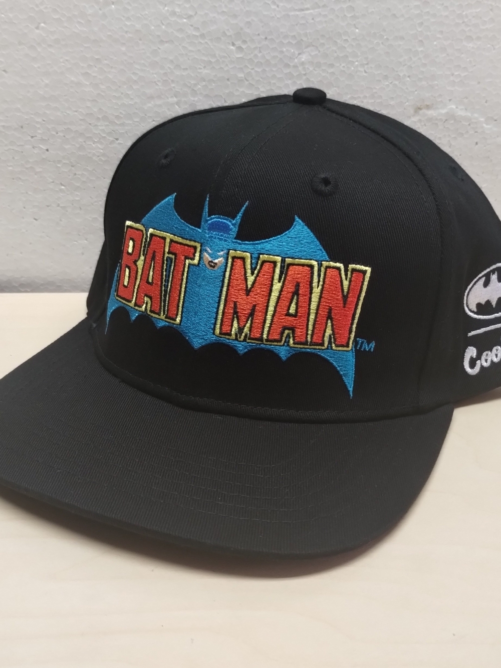 Cookies x Batman Retro Snapback Hat Black Cap Blue Bat Logo 420 DC Comics